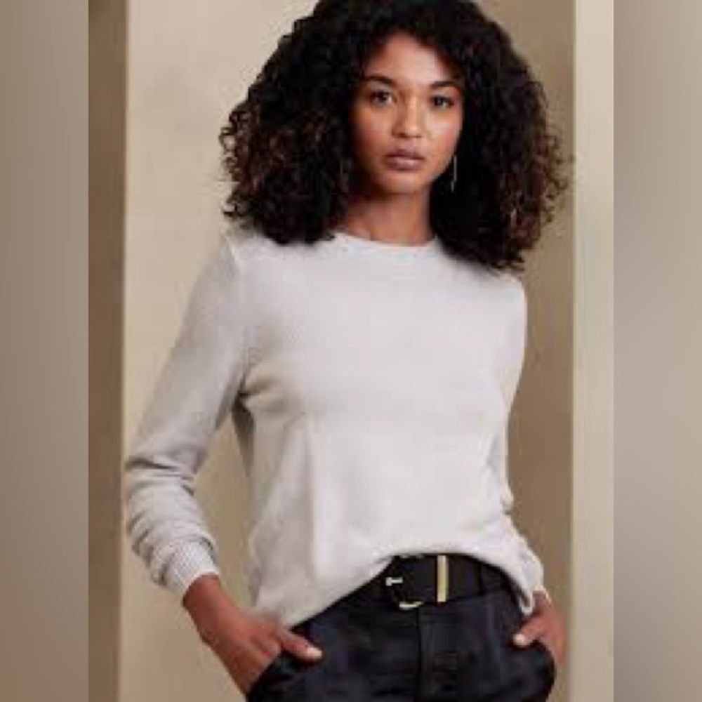NWT BANANA REPUBLIC FACTORY Lofy Sweater in Grey Heather ~ Large